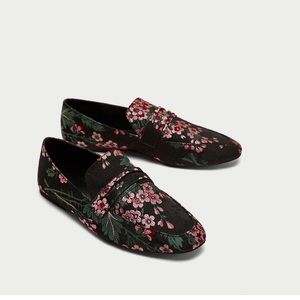 Zara Floral Loafers